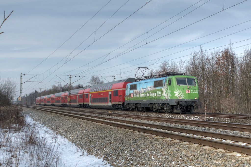 111 039 `DAV´ am 04.02.12 bei Haar/Mnchen