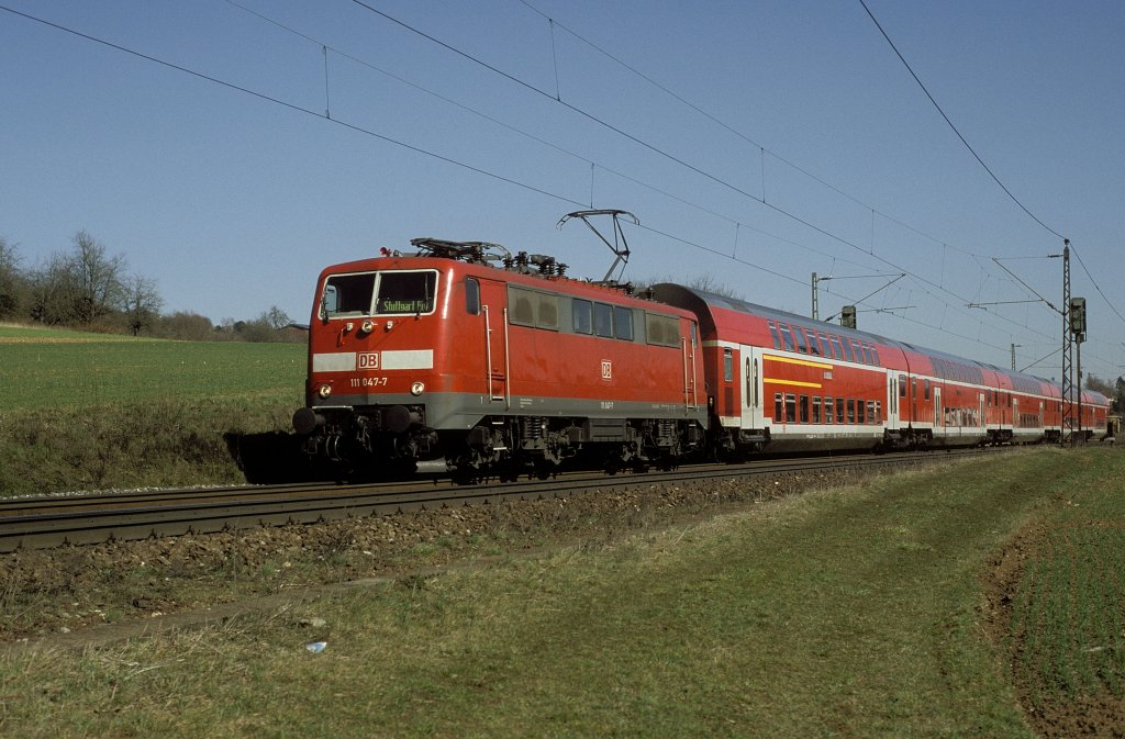 111 047  bei Ebersbach ( Fils )  17.03.04