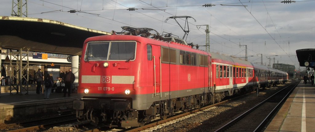 111 079-0 am 20.11.10 in Kln Messe Deutz.