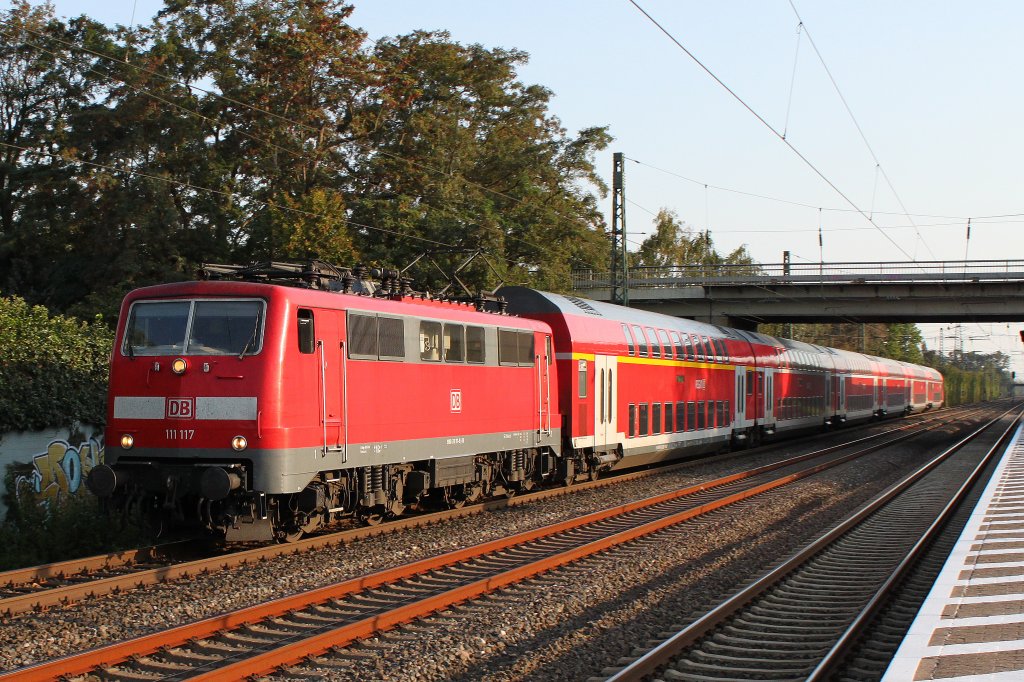 111 117 mit RE am 25.9.11 in Dsseldorf-Angermund