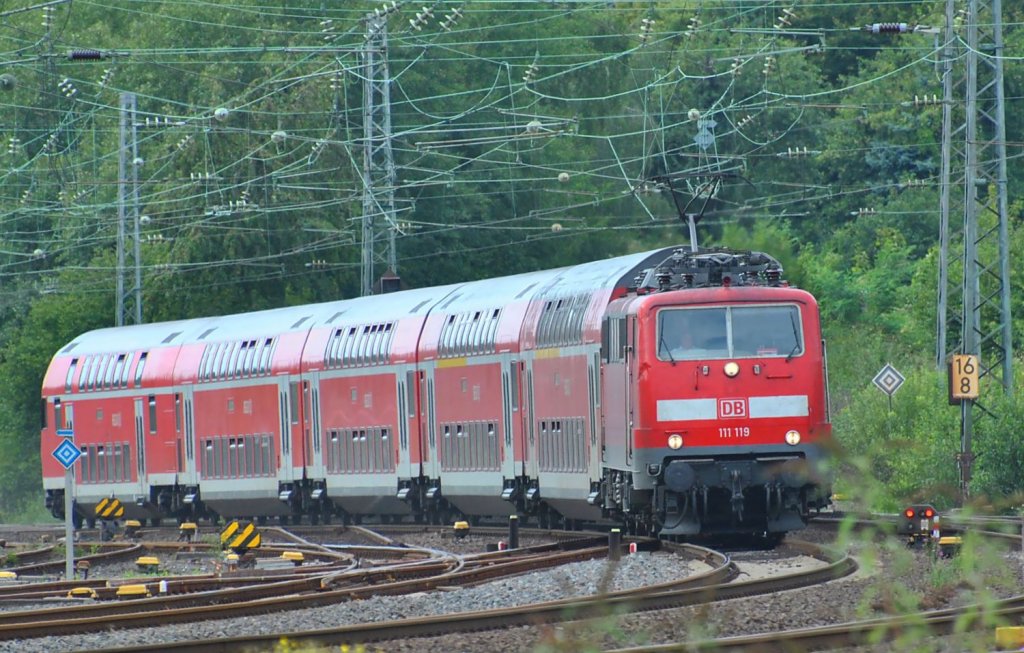 111 119 mit Dosto am 21.8.11 auf´m Weg nach Aachen 