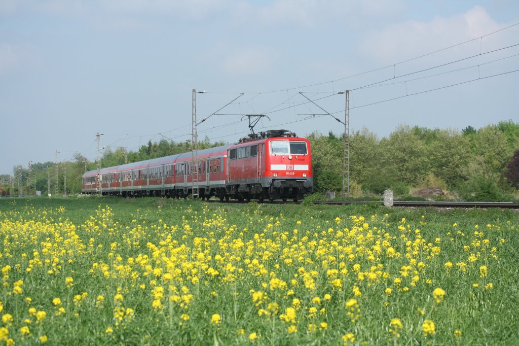 111 129 fuhr am 07.05.11 durch Erkelenz.