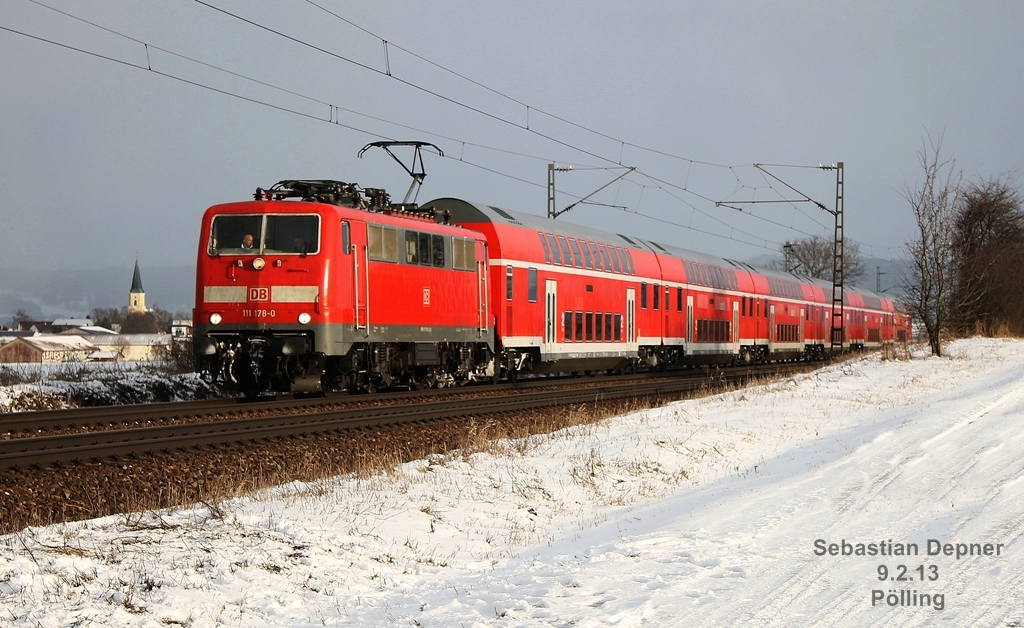 111 178 am 9.2.13 in P�lling nach N�rnberg mit RE aus M�nchen