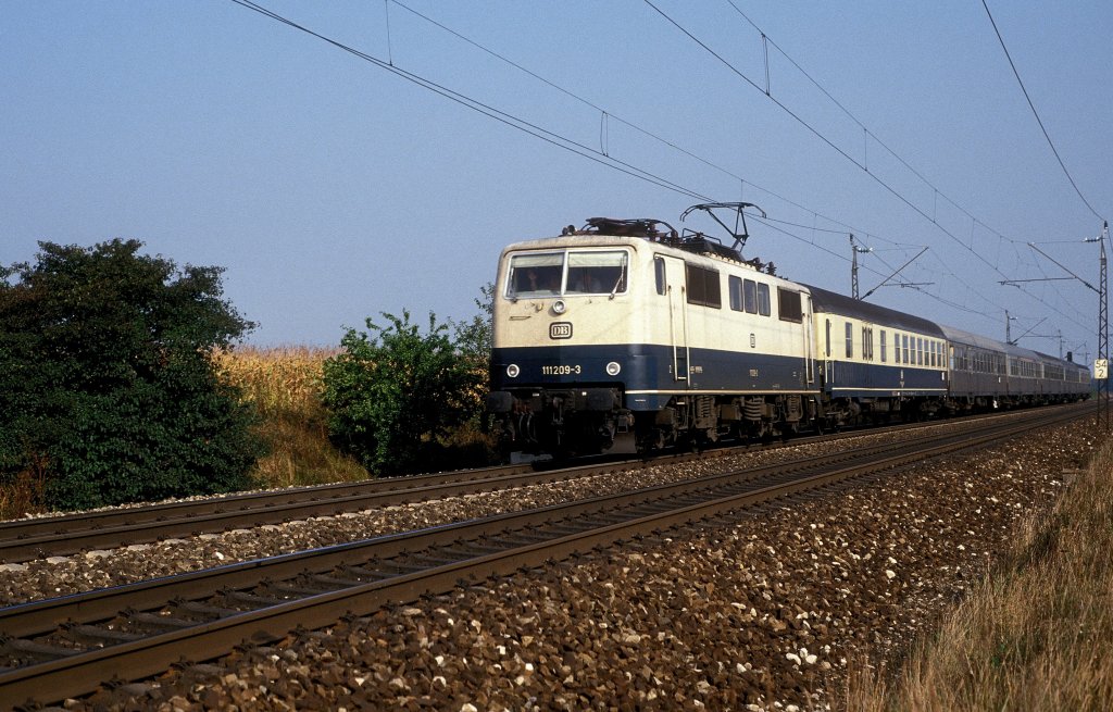 111 209  bei Augsburg - Hochzoll  18.09.91
