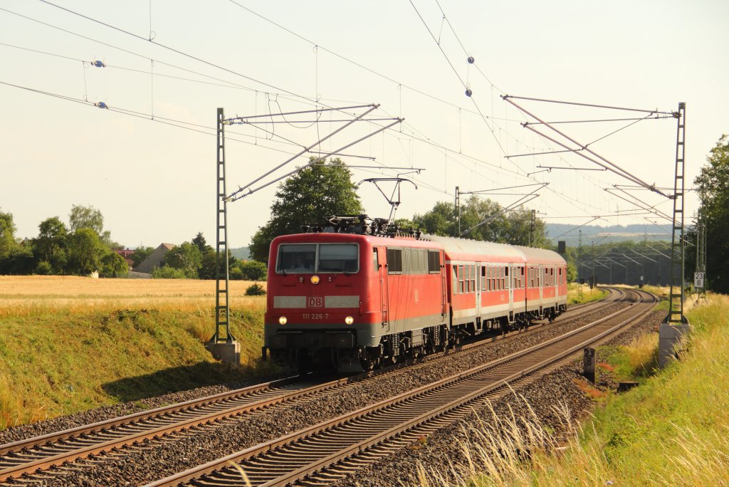 111 226-7 DB bei Staffelstein am 10.07.2013.