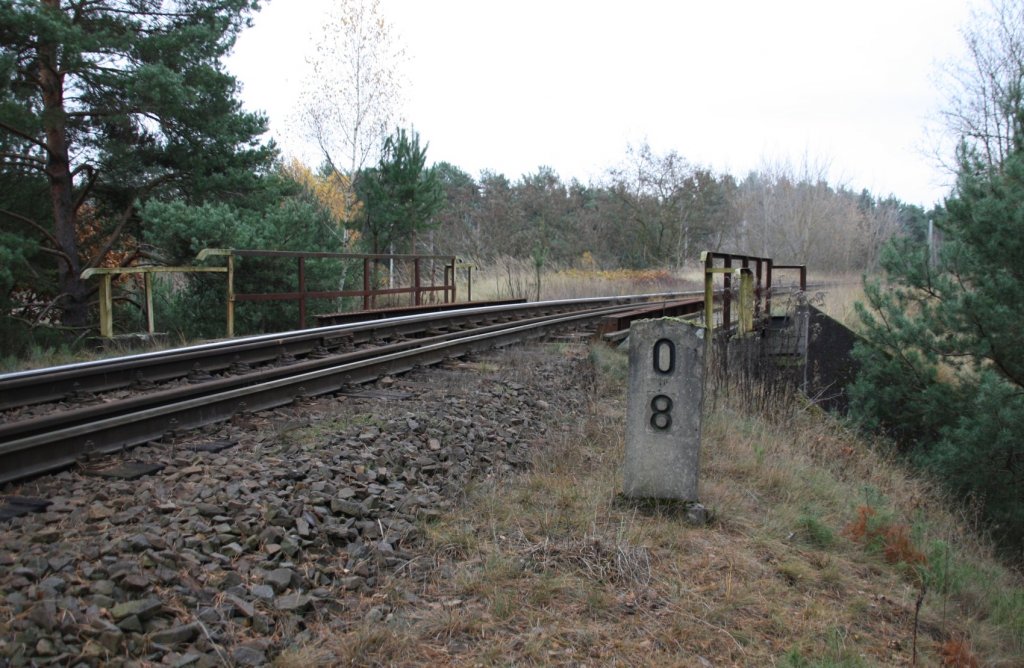 11.11.12 Kilometrierung der Anschlussbahn Eberswalde Hbf - Hafen nebst berfhrung ber die abgebaute Verbindung der Eberswalde - Wriezener Strecke mit der Stettiner Bahn.