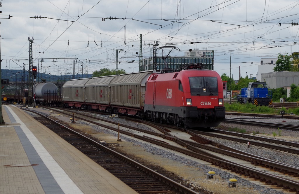 1116 117 BB durchfhrt am 30.05.2013 Regensburg Hbf gen Obertraubling. 