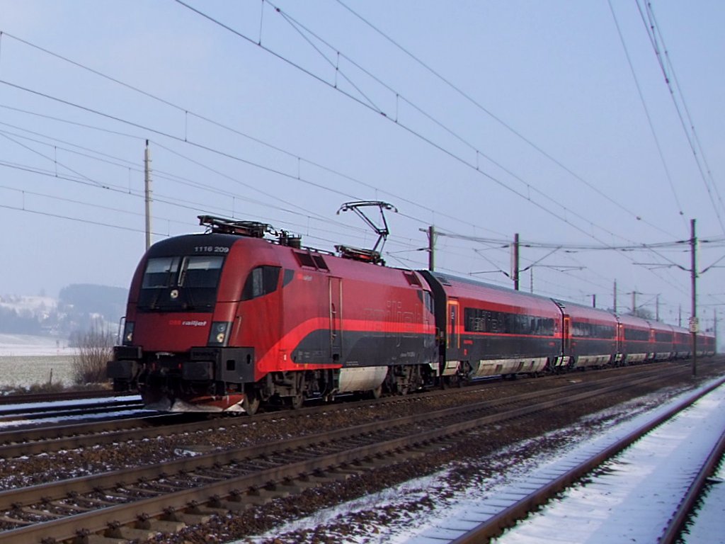 1116 209 rast mit RJ62 Richtung  Salzachstadt ;100107