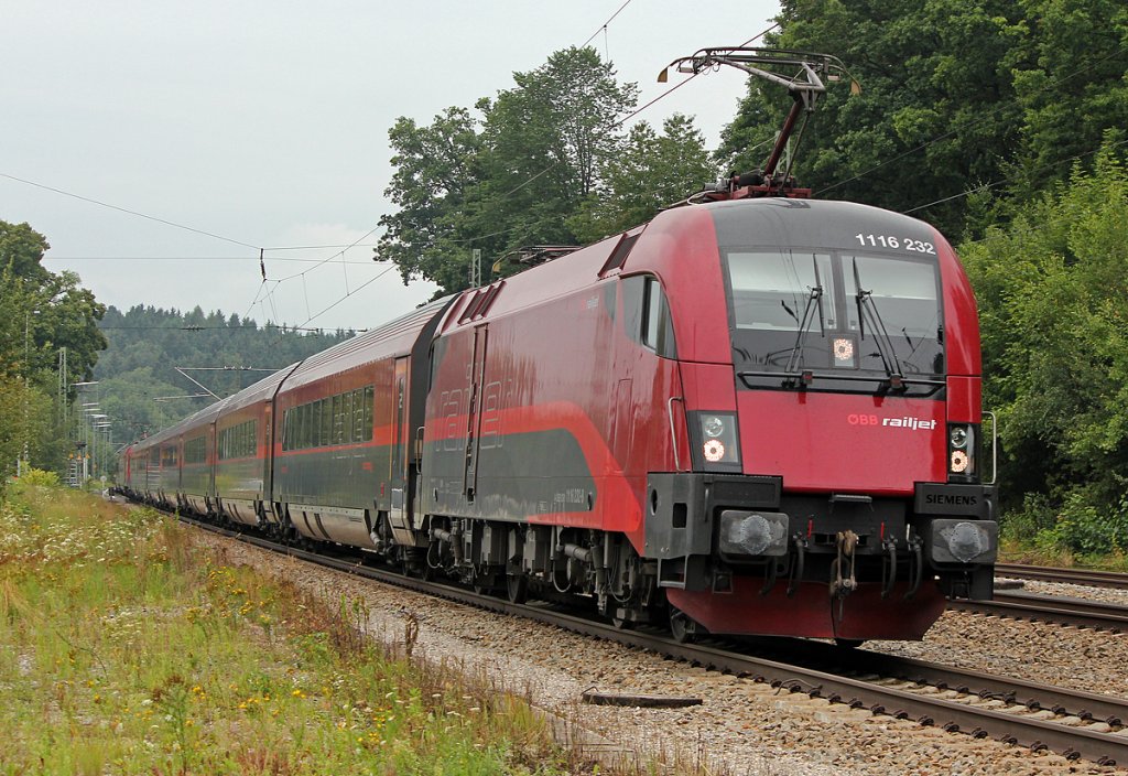 1116 232  Railjet  in Assling am 30.07.2011