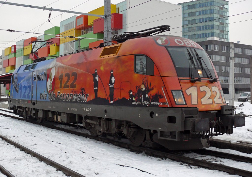 1116 250-0 im Sonderlack in Salzburg 15.1.2010