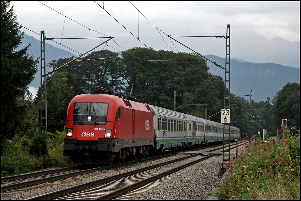 1116 252 hat den EC 84  Michelangelo  am Haken. (04.08.2009)