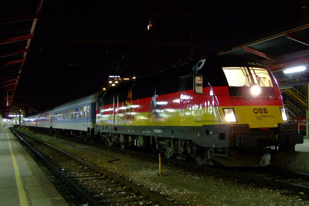 1116.036 mit dem Ic 796 in Salzburg Hbf am 28.02.08 