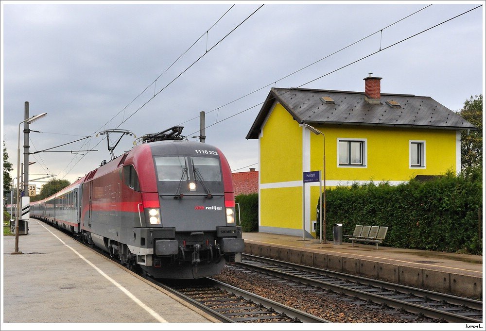 1116.222 mit dem OIC 643. Hofstatt, 18.10.2009.