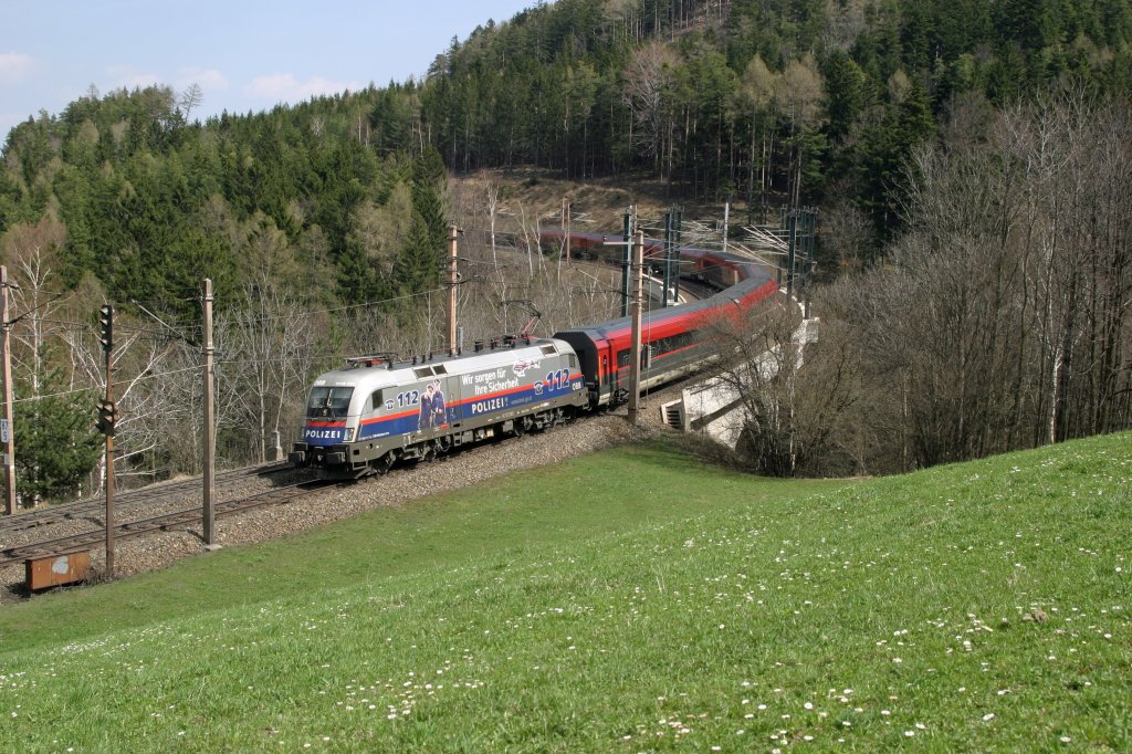 1116.250 mit RJ-652 am Abfaltersbachgraben-Viadukt - 18.4.13