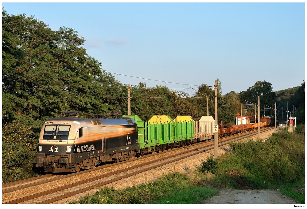 1116.280 mit einem GZ bei Unter Oberndorf; September 2009