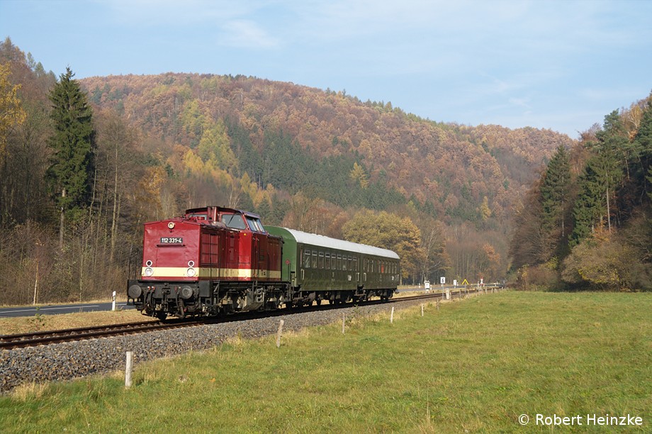 112 331-4 auf den Weg nach Altenberg bei Niederschlottwitz am 05.11.2011