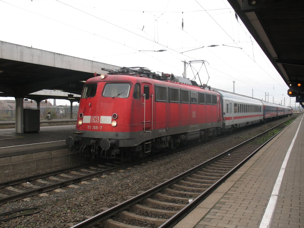 113 268 als Ic von Hamm nach K�ln in Hamm. 27.11.2010