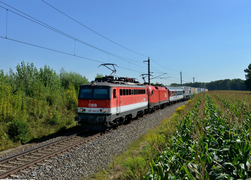 1142 642 + 1116 19x mit einer ROLA am 20.08.2012 unterwegs bei Rutzing.