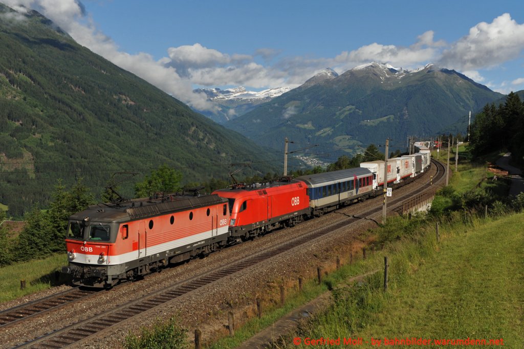 1144.290 + 1116.253, RoLa 43253, Penk 1, 14.06.2012 - www.tauernbahn.at