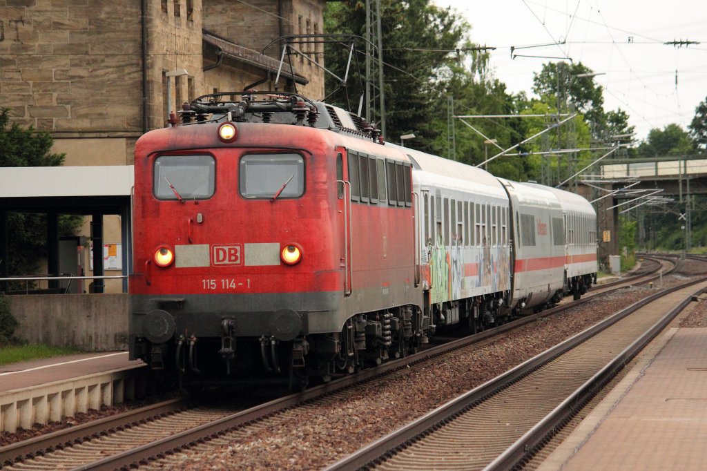 115 114-1 DB in Hochstadt/ Marktzeuln am 10.06.2012.