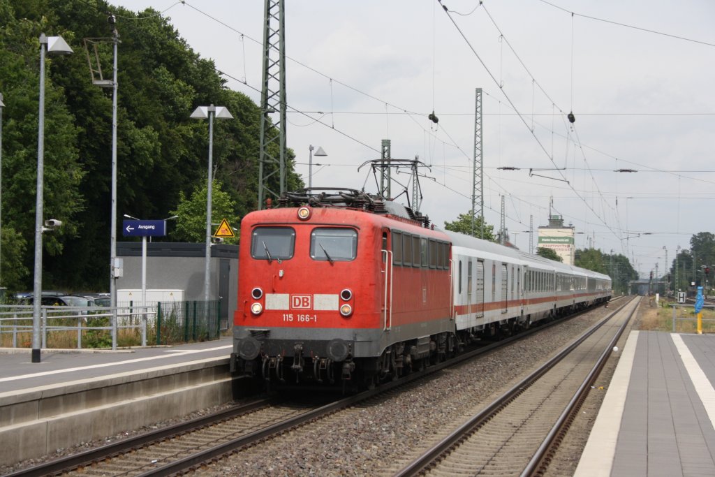 115 166 mit einem IC von Hamburg nach Kln am 17.07.2010 in Tosedt