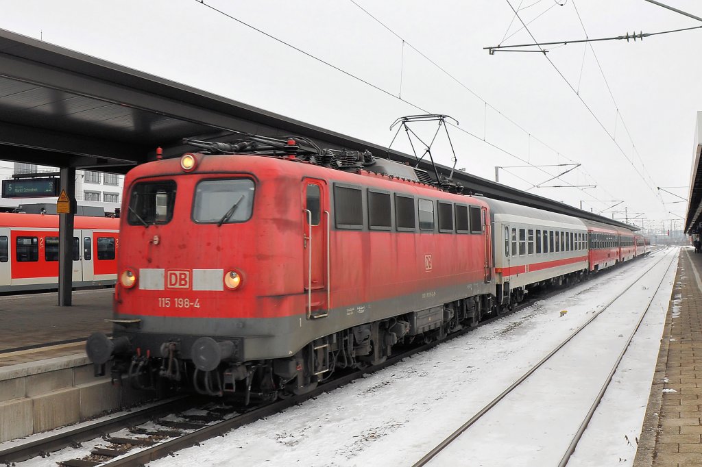 115 198 am 16.01.10 mit D 1280 aus Zell am See in Mnchen Ost