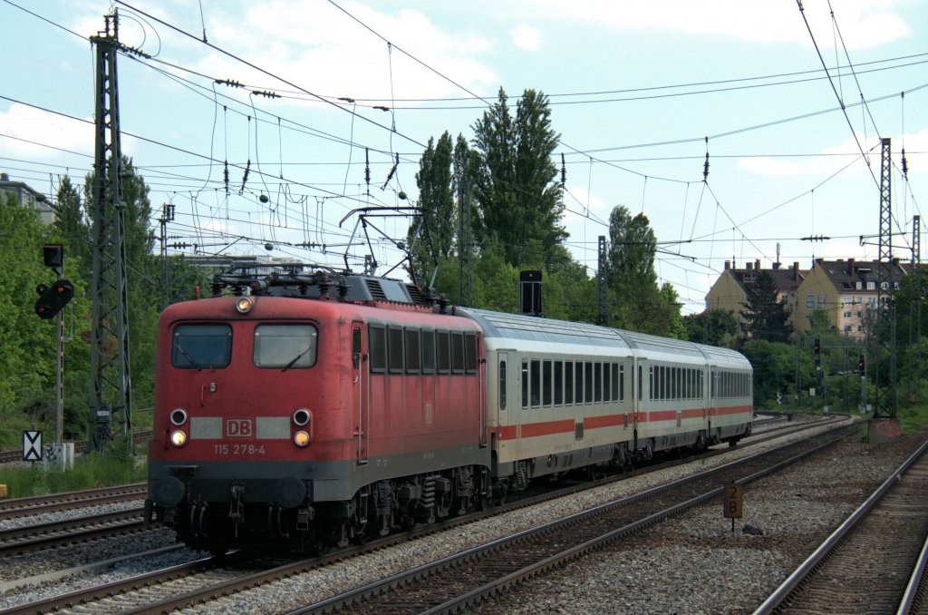 115 278 mit 61 80 20-91 304 & 347 & 368 Bpmz am 18.05.13 als PbZ aus Stuttgart am Heimeranplatz