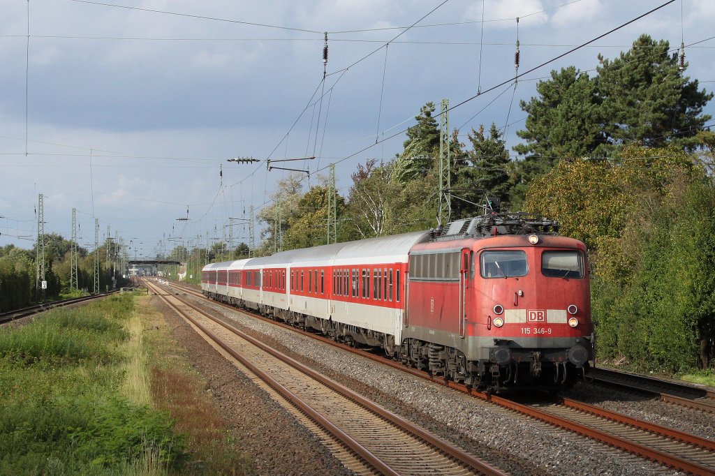 115 346 mit AZ13373 nach Allesandria am 18.9.11 in Dsseldorf-Angermund