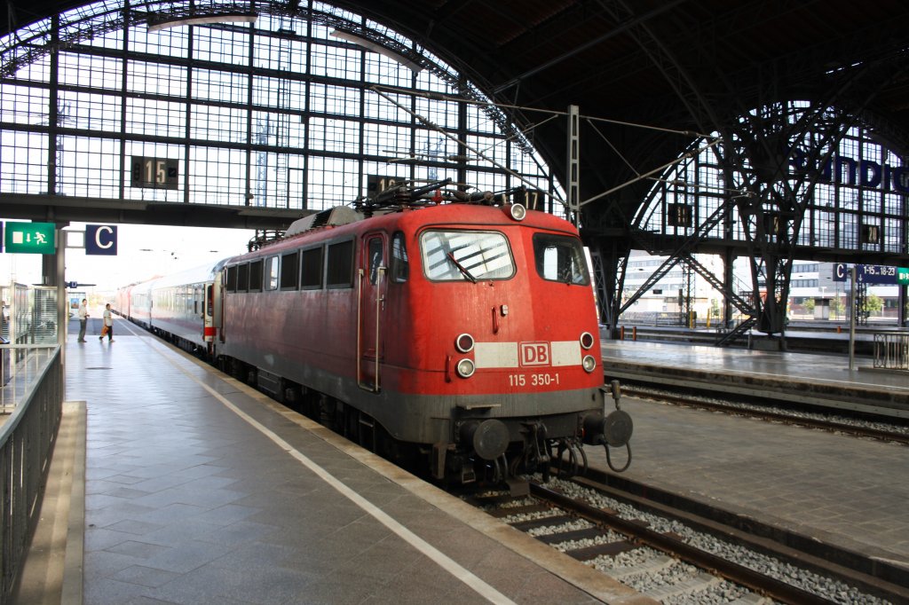 115 350-1 im Hbf Leipzig 04.10.2011