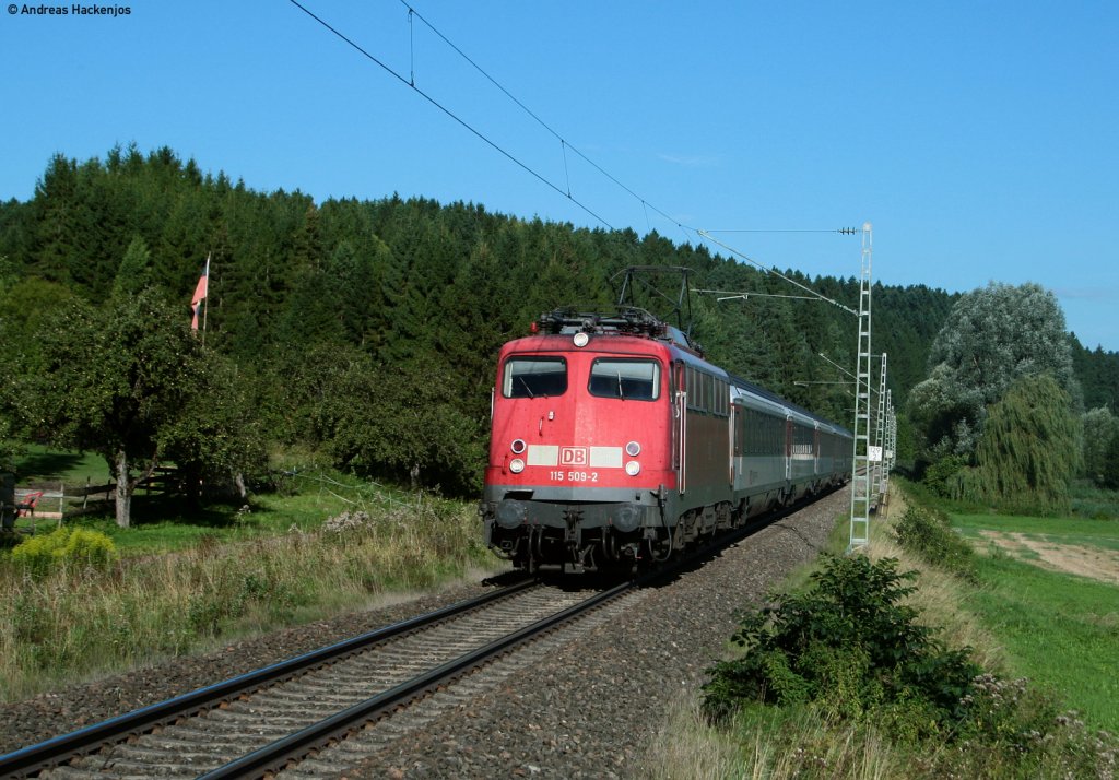 115 509-2 mit dem bei Neufra 26.8.10