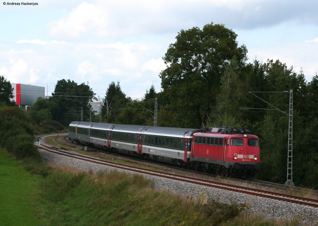115 509-2 mit dem IC 187 (Stuttgart Hbf-Zrich HB) bei rottweil 28.8.10