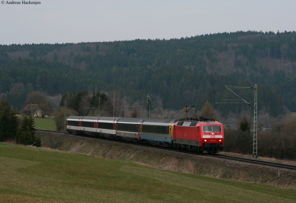 120 135-9 mit dem IC 282 (Zrich HB-Stuttgart Hbf) bei Mhringen 10.4.10
