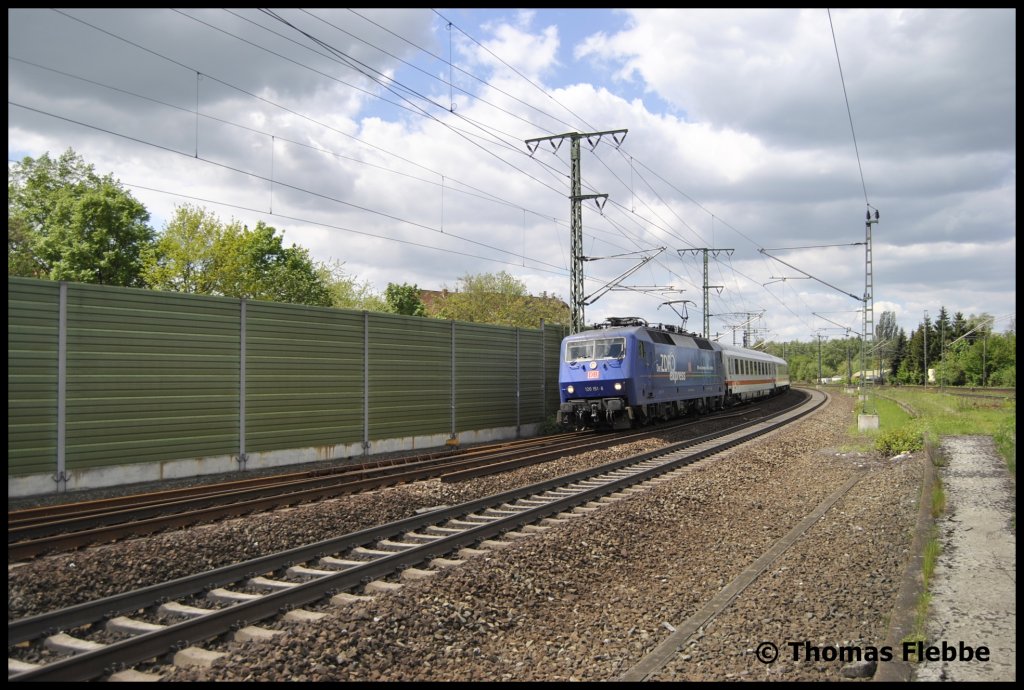 120 151-6, mit IC in Lehrte am 16.05.2010.