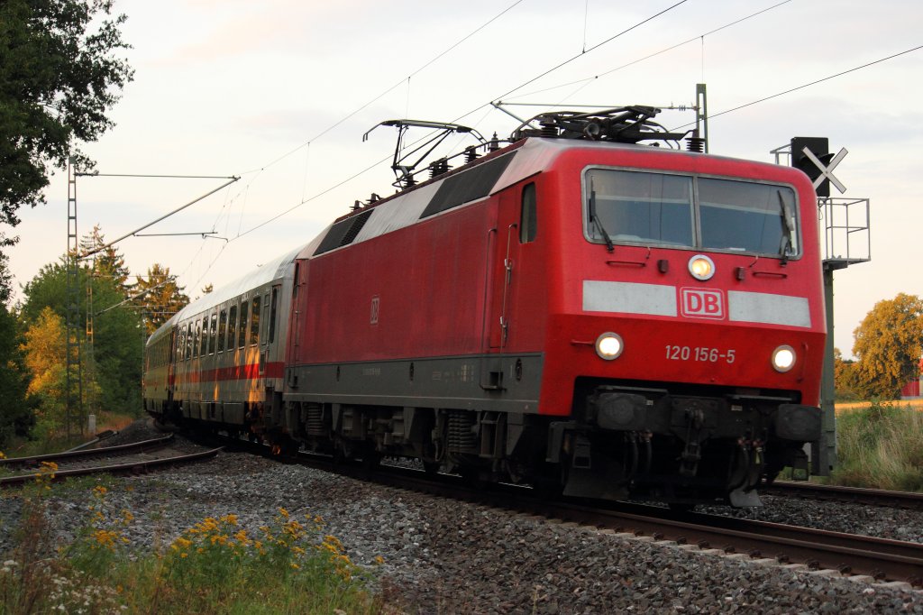120 156-5 DB bei Redwitz am 16.08.2012.