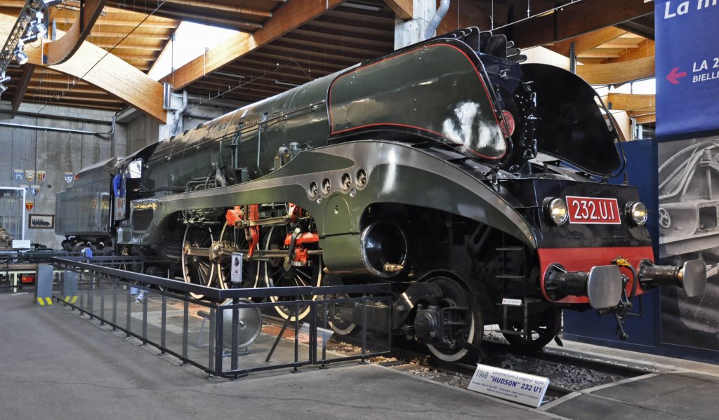 12.07.11 , Mulhouse , Eisenbahnmuseum ; Lok 232.U.I  LA CHAPELLE , Bj. 1949 von Corpet-Louvet in La Courneuve, Nr. 1908