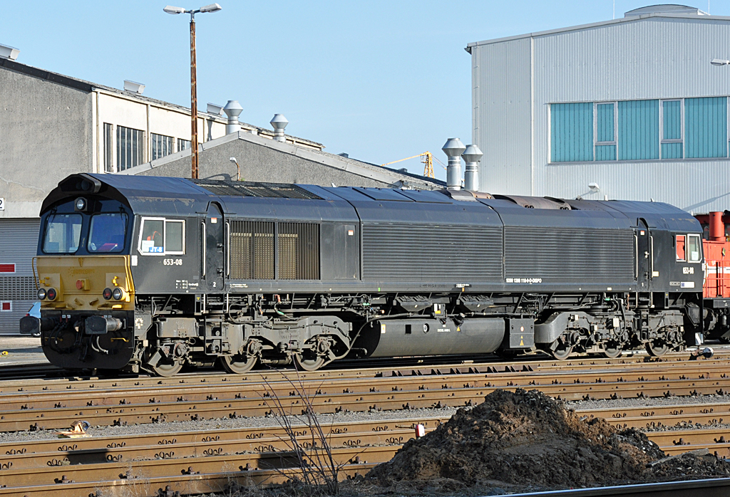 1266-118-9 Class 66 auf dem Gelnde der HGK in Brhl-Vochem - 18.02.2013