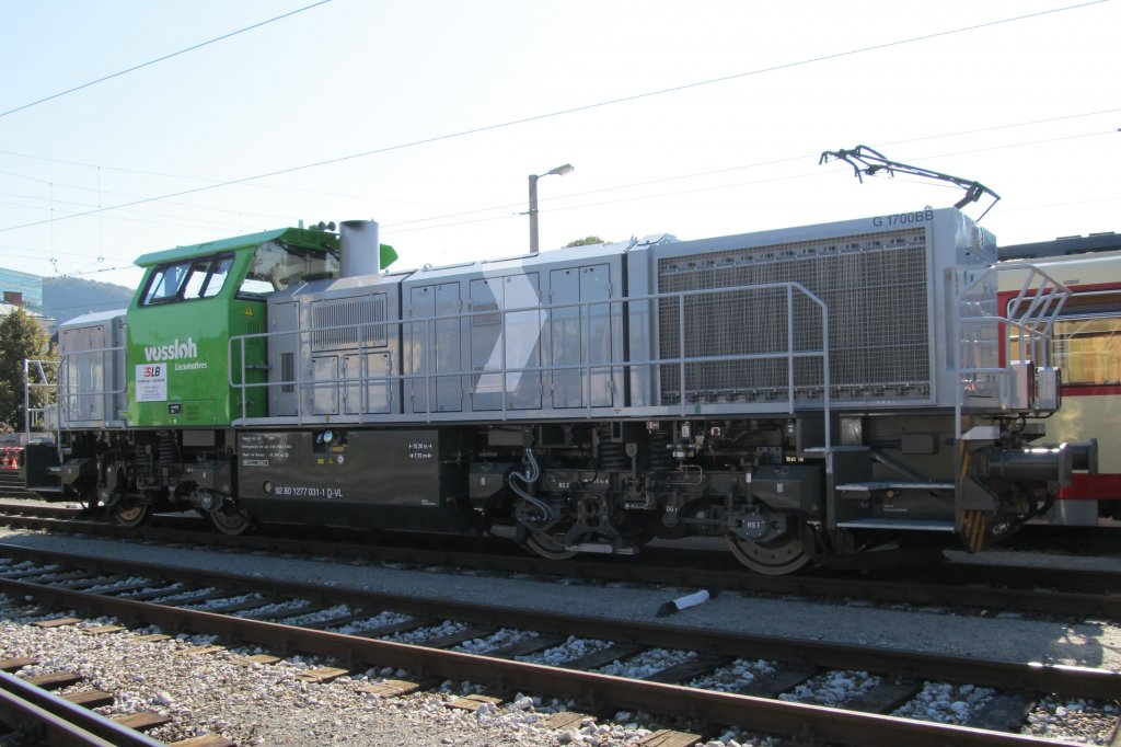 1277 031-1 Diesel-Verschublokomotive der SLB. Eingesetzt wird diese Lok haupts�chlich im Fahrverschub  im salzburger Raum sowie im angrenzenden Bayern  1.Okt.2011