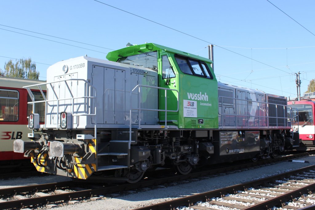 1277 031-1, Vossloh locomotives, zu Gast auf der 125 Jahr Feier der Salzburger Lokalbahn; am 01.10.2011