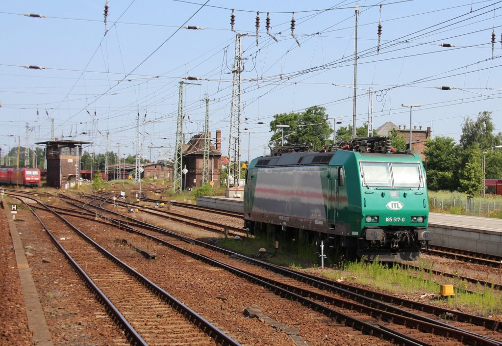 13.7.2013 Angerm�nde. ITL 185 517 abgstellt