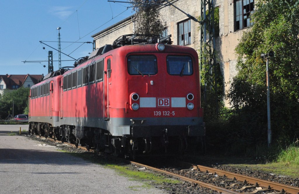 139 132-5, am 19.09.2010 im Ex BW Lehrte abgestellt.