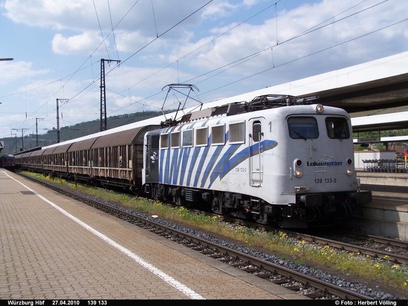  139 133 in W�rzburg Hbf am 27.04.2010                                                                      