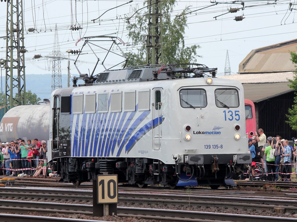 139 135-8  Lokomotion  in Koblenz Ltzel am 08.06.2013