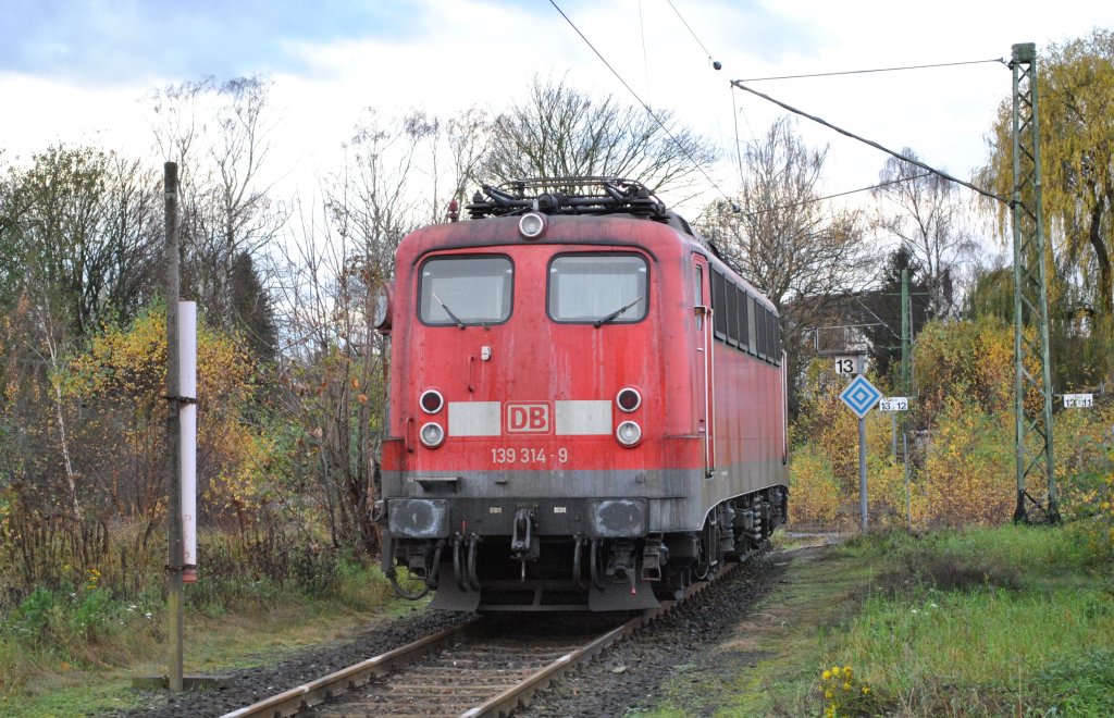 139 319-4, am 14.11.10. in Ex-BW Lehrte.