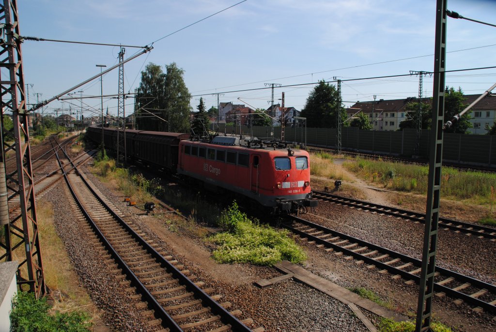 140 036-5, am 08.07.2010 in Lehrte, eineAufnahme von Museumstwerk in Lehrte.