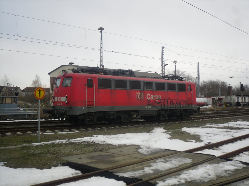 140 261 in Wismar abgestellt am 28.2.10
