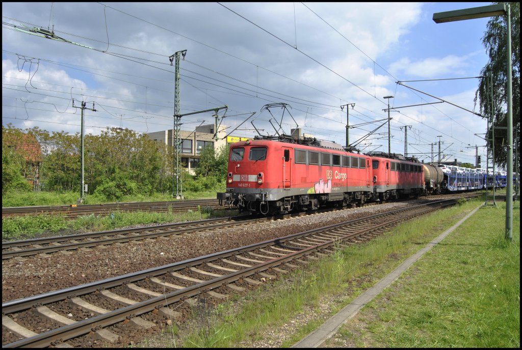 140 627-1, am 25.05.2010 in Lehrte. Die zweite Lok war eine 139.