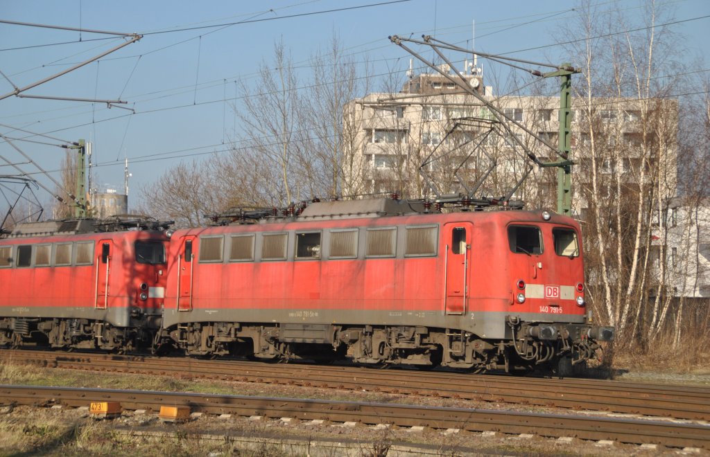 140 791 fhrt am 09.02.2011 in Ex BW Lehrte um eine Pause zu machen.