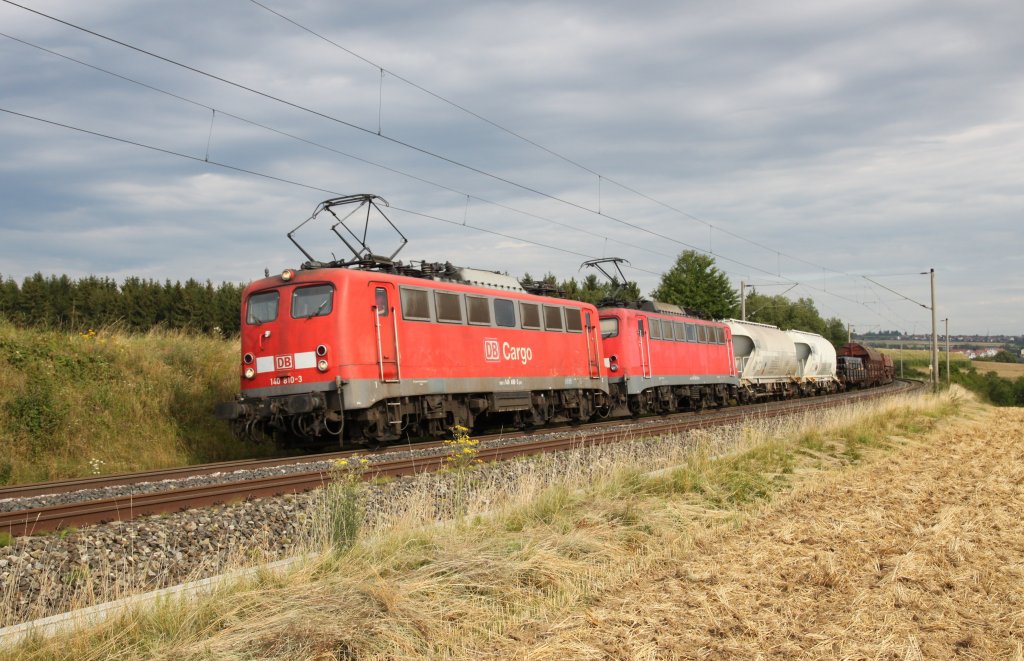 140 810-3 und 140 850-9 bei Herrenberg 15.08.2012