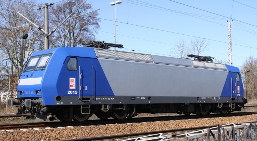 1.4.2012 Angerm�nde. HGK 2015 / 145 CL 201 wartet auf Tf um in 2h nach Stendell zu fahren.