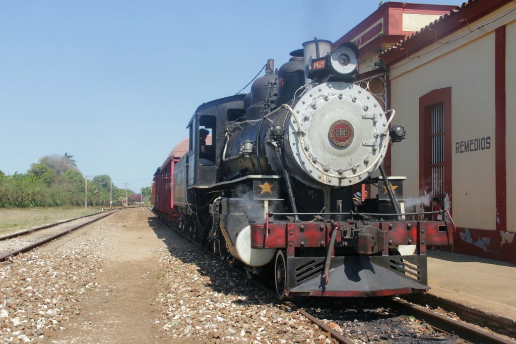 1429 am 14. April 2011 als Zuckerdampflok fr Touristen in Remedios 